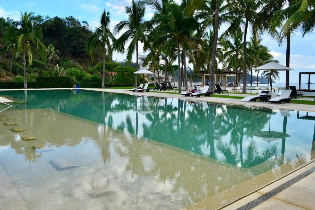 Condo De Lujo Frente Al Mar En Manzanillo Bagian luar foto