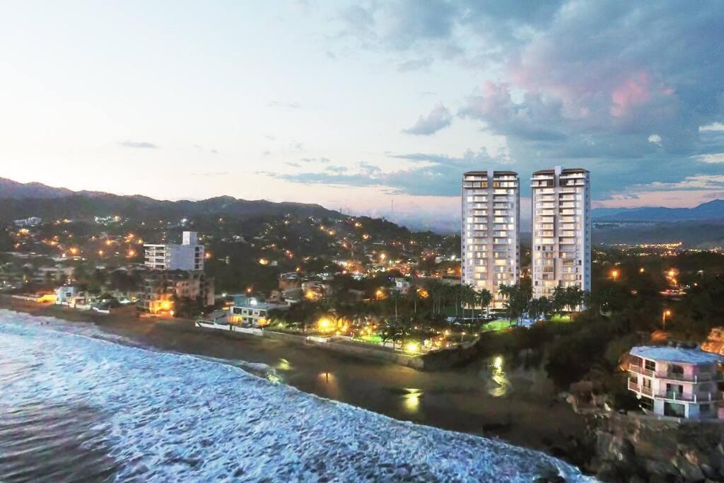 Condo De Lujo Frente Al Mar En Manzanillo Bagian luar foto